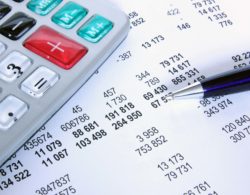 Calculator and bank account
