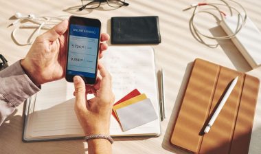 Smart phone bank account