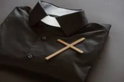 Clerical robe with cross