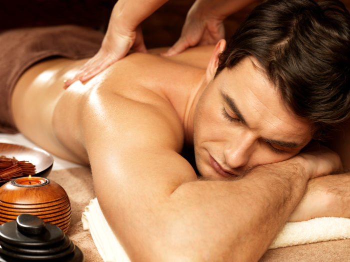 man receiving massage