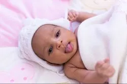 Baby getting ready to sleep