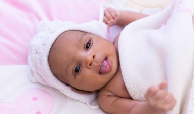Baby getting ready to sleep
