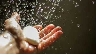 soap made with caustic soda