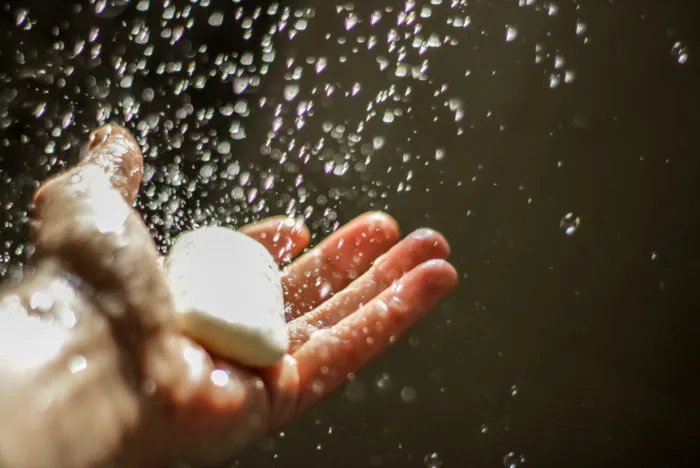 soap made with caustic soda