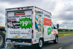 Uhaul on the road