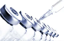 Vials and syringe