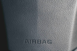 Airbag sign on steering wheel