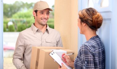 contract truck drivers delivering package