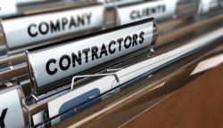 Filing with contractors label