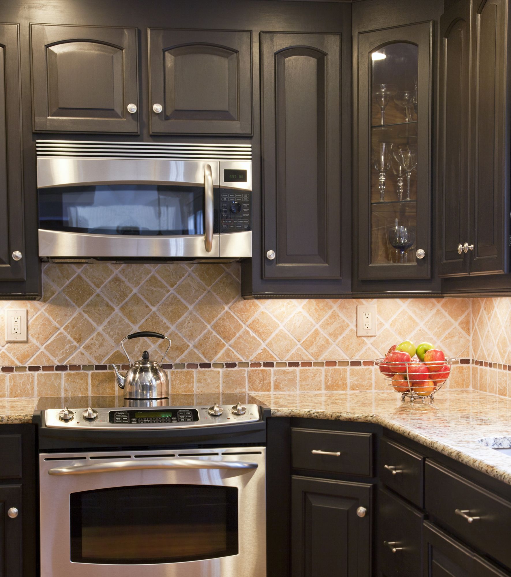 electrolux microwave in kitchen