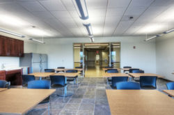 Empty employee break room