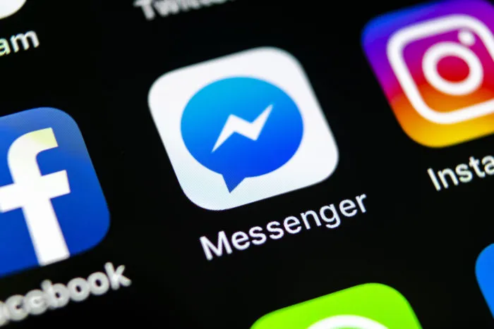 facebook messenger app on smartphone