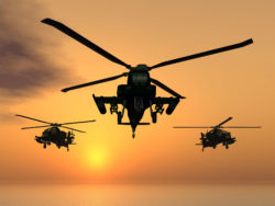 Military helicopters