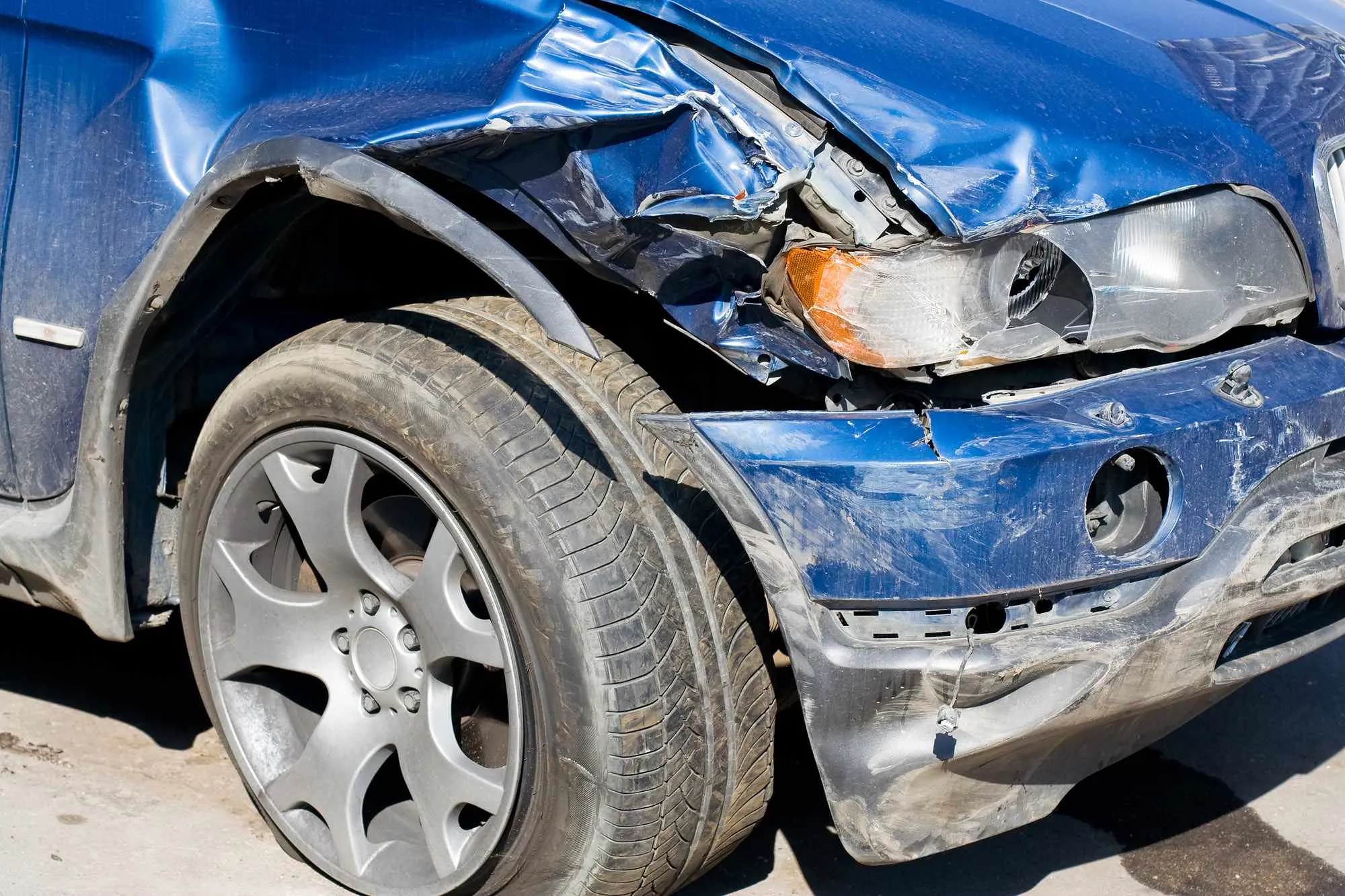 totalled car after accident