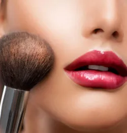 cosmetics such as foundation and lipstick