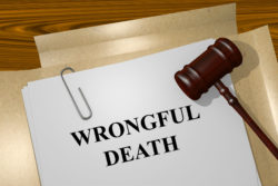 The file folder of a Tennessee wrongful death attorney