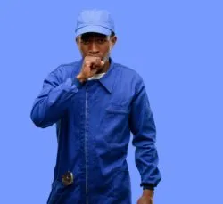 Black man with mesotheliomia