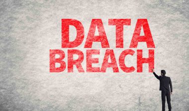 Data breach sign