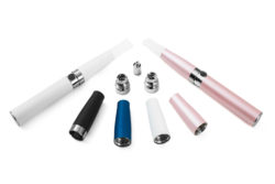 E-cigarettes in a variety of colors