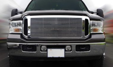 Black truck grill