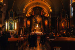 Interior of church