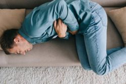 Man with abdominal pain