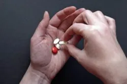 Pills in hand