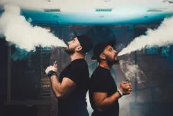 Two men vaping