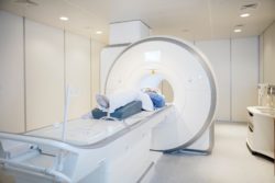 MRI machine in use