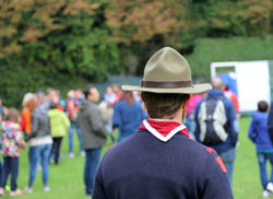Boy scout in uniform