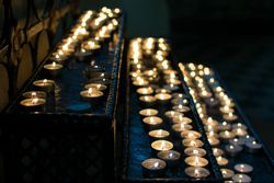 Candles in Catholic Church