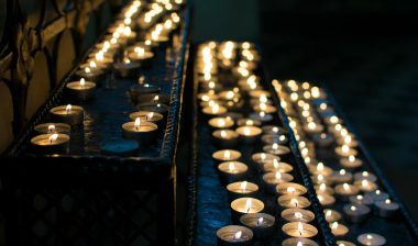 Candles in Catholic Church