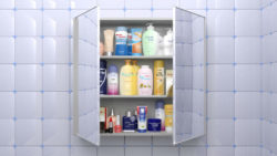 Collection of bathroom products