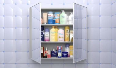 Collection of bathroom products