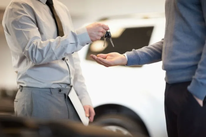 Handing off car keys