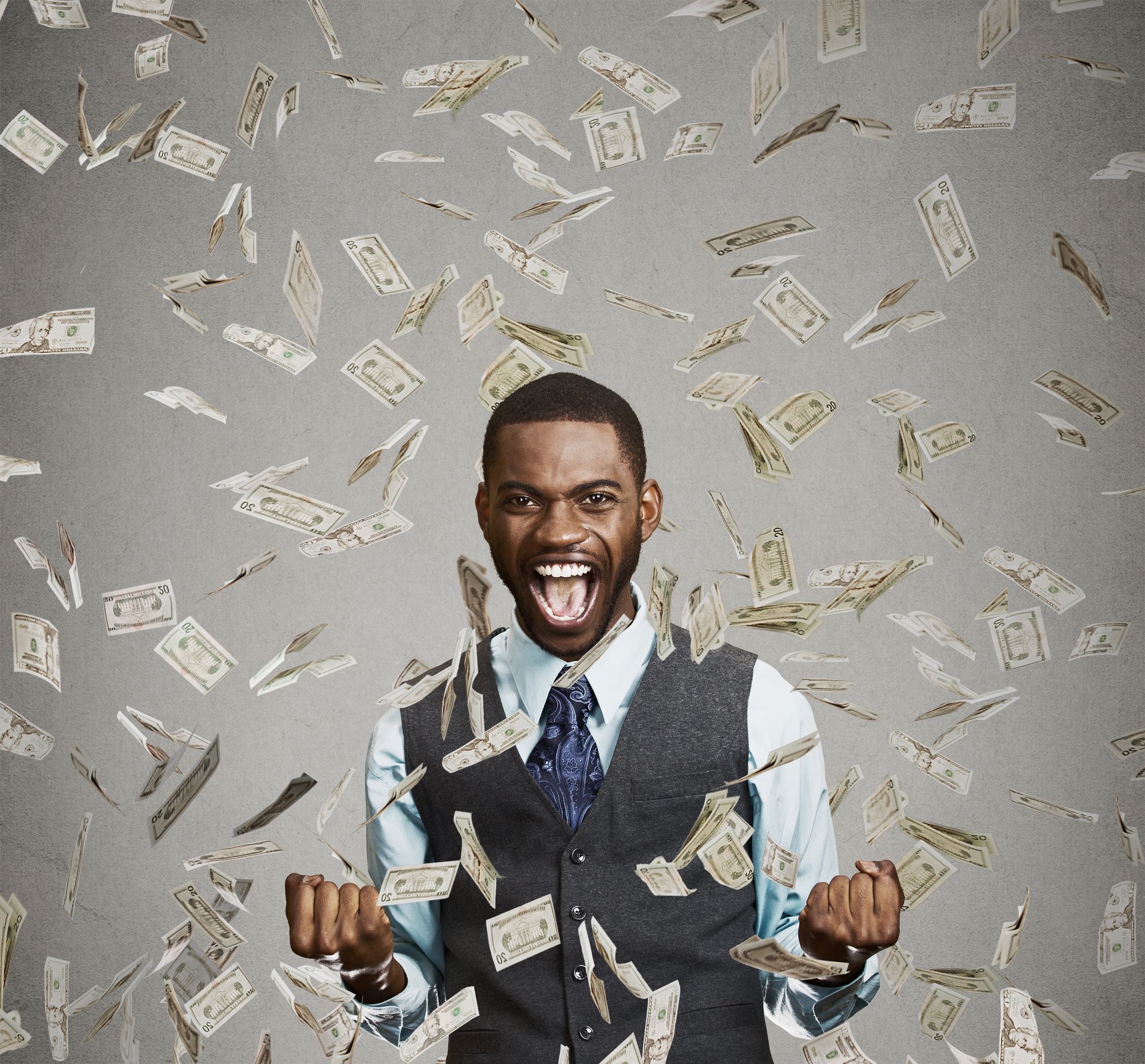man with charmin settlement money