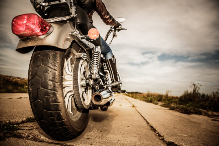 rider on a bmw motorcycle