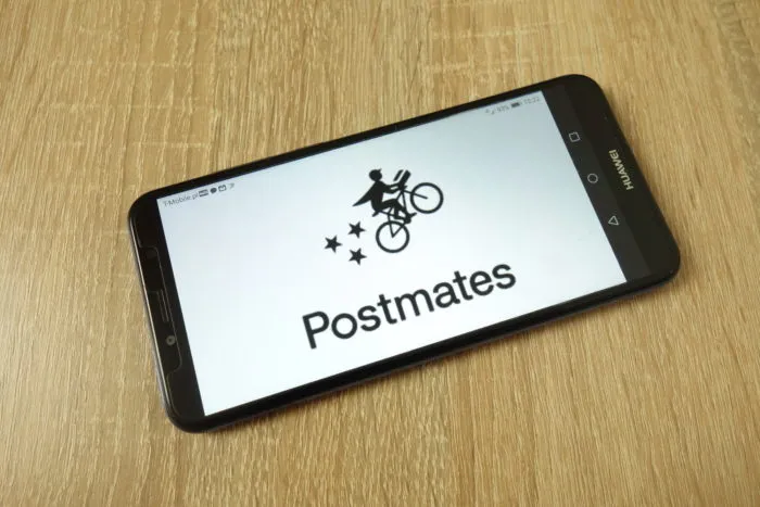postmates app on smartphone