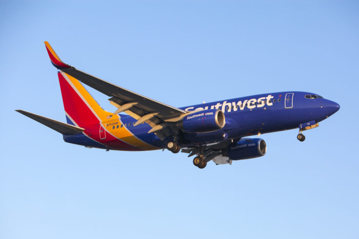 southwest airplane boeing 737 max