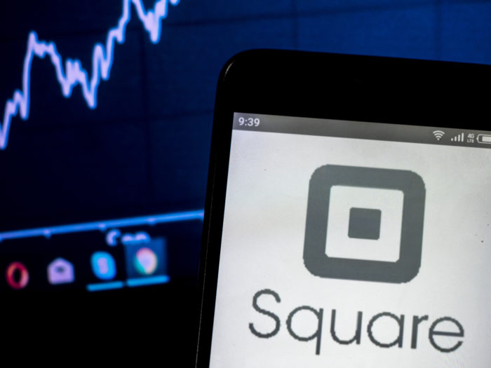 square app on smartphone