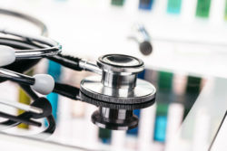 a close-up of a stethoscope