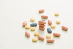 Colorful tablets with capsules