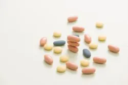 Colorful tablets with capsules