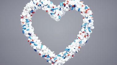 Pharmaceutical heart icon