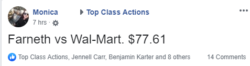 Post about Walmart coupon settlement