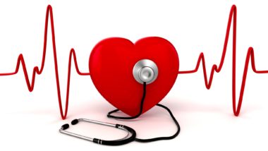3d big red heart health and medicine concept
