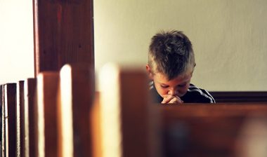 Boy is praying
