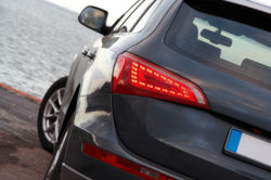 Rear of a European hatchback