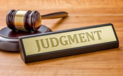 gavel used in legal judgment