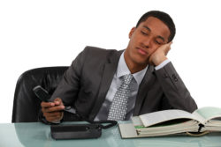 Man getting unwanted phone call